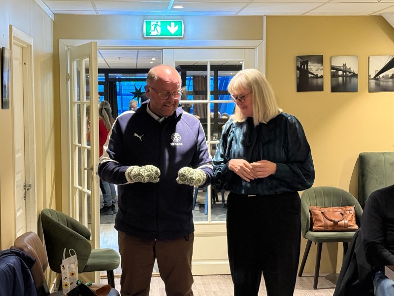 Ordfører Vigdis Stensby og Kai Kristiansen