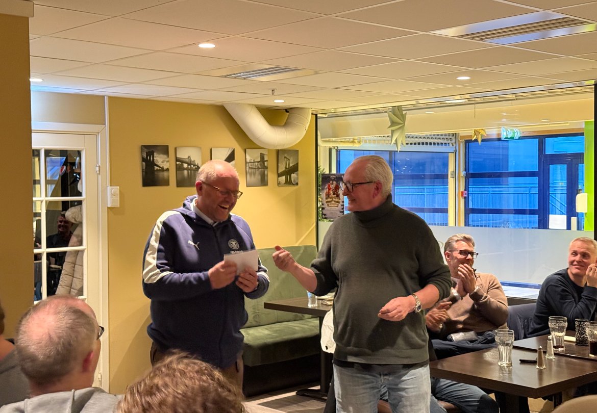 TRENERE: Kai Kristiansen og Tom Jacobsen, to av lagets fire trenere.