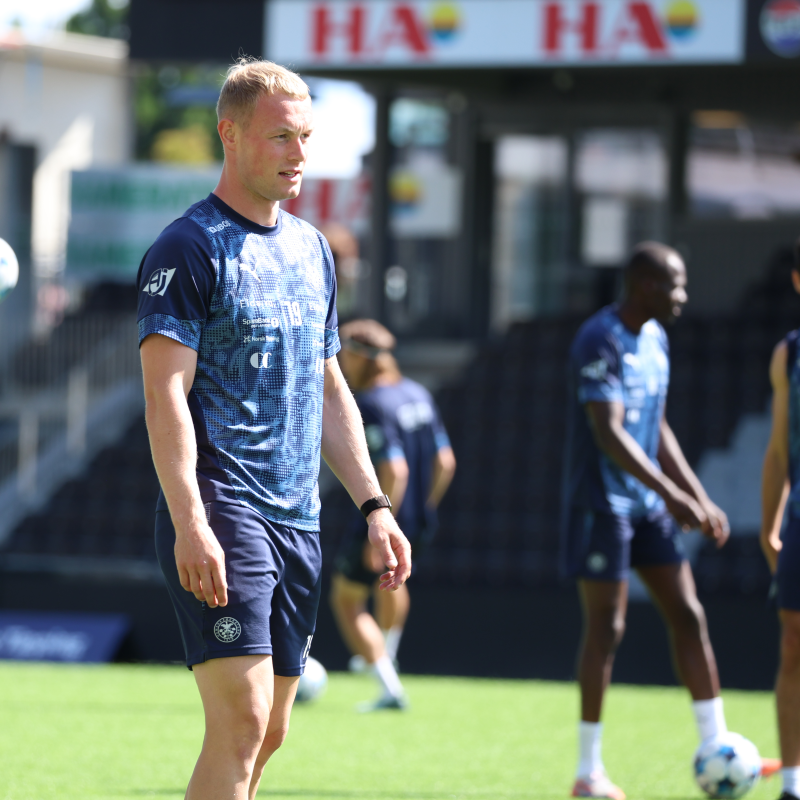 Kristian Lien under dagens trening