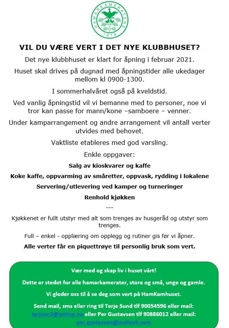 Klubbhusvert
